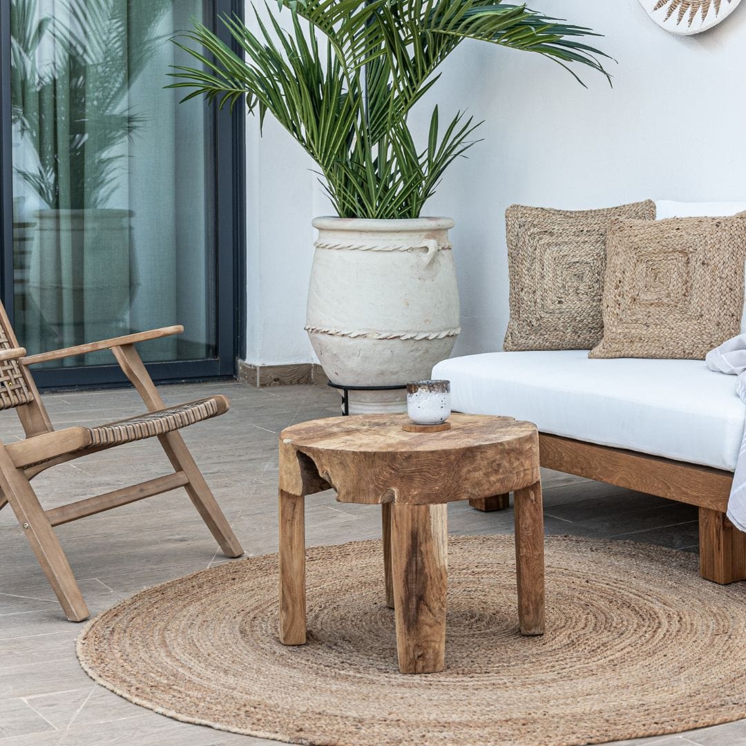 Chaise longue en acacia