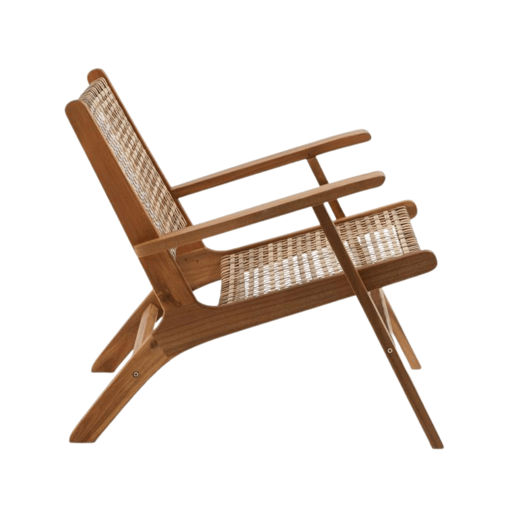 Chaise longue en acacia