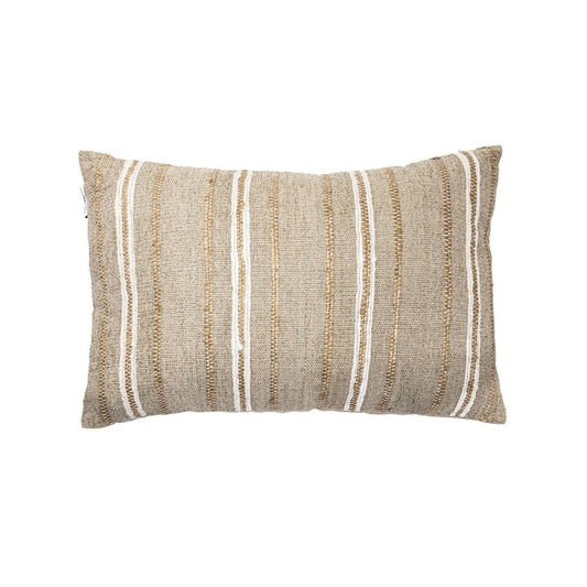Coussin rectangulaire Amaira à rayures verticales