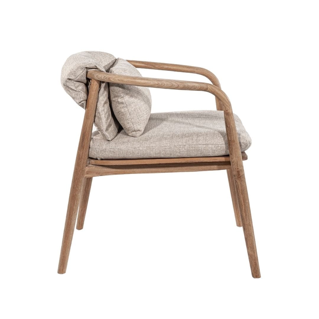 Chaise de salle à manger d'extérieur Amina