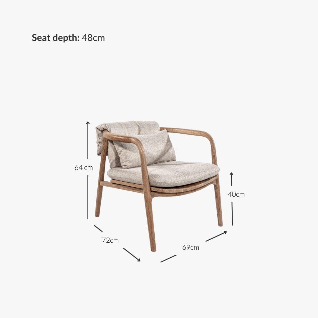 Chaise longue d'extérieur Amina