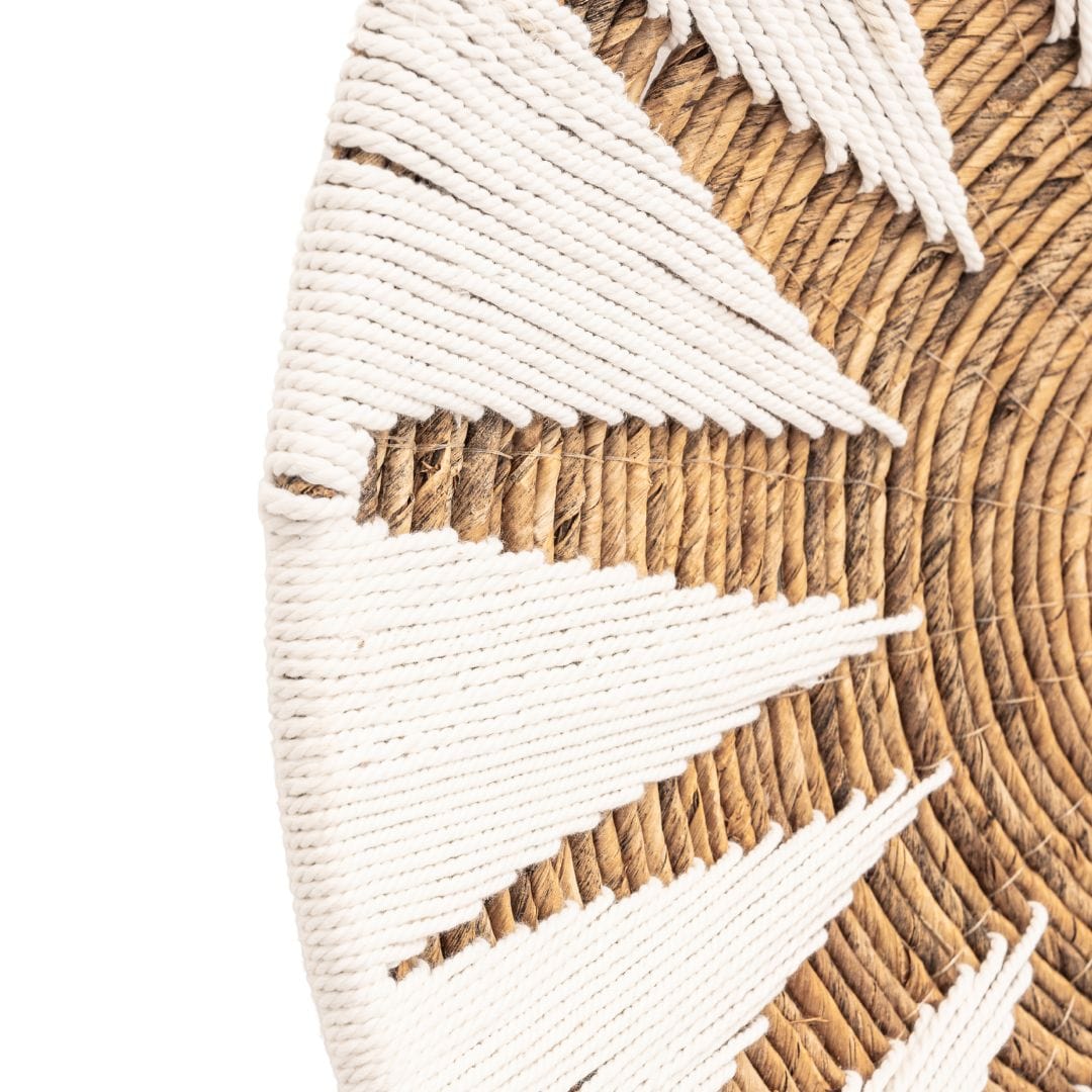 Panier mural décoratif banane | Lot de 3 | Blanc