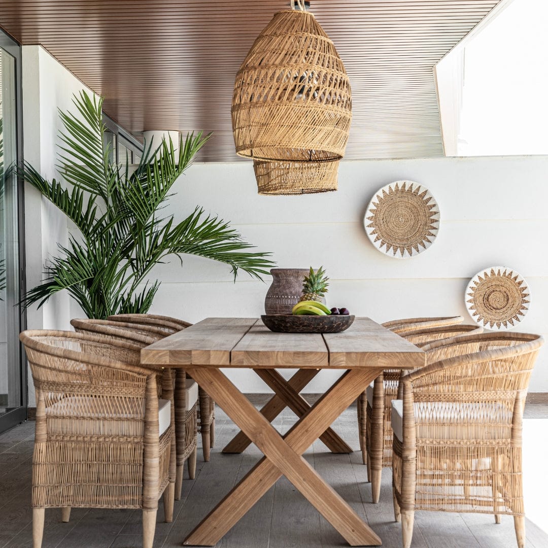 Table d'extérieur Borneo | Naturel