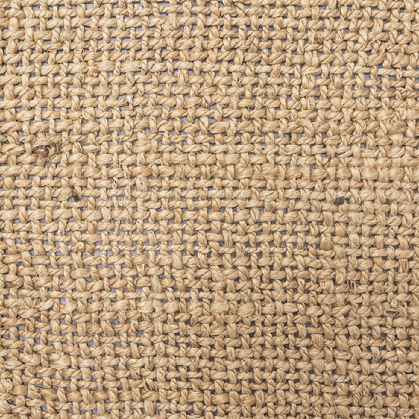 Set de table en jute tressé avec bordure contrastée, naturel