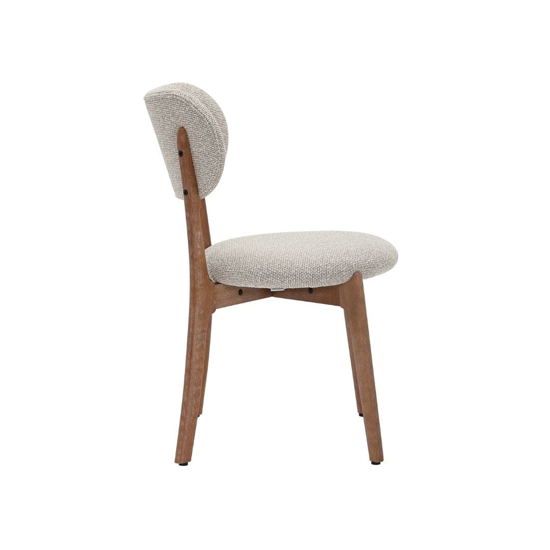 Chaise de salle à manger Caeli à dossier incurvé