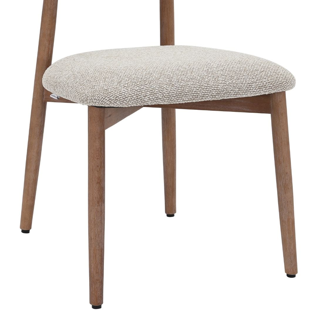 Chaise de salle à manger Caeli à dossier ovale