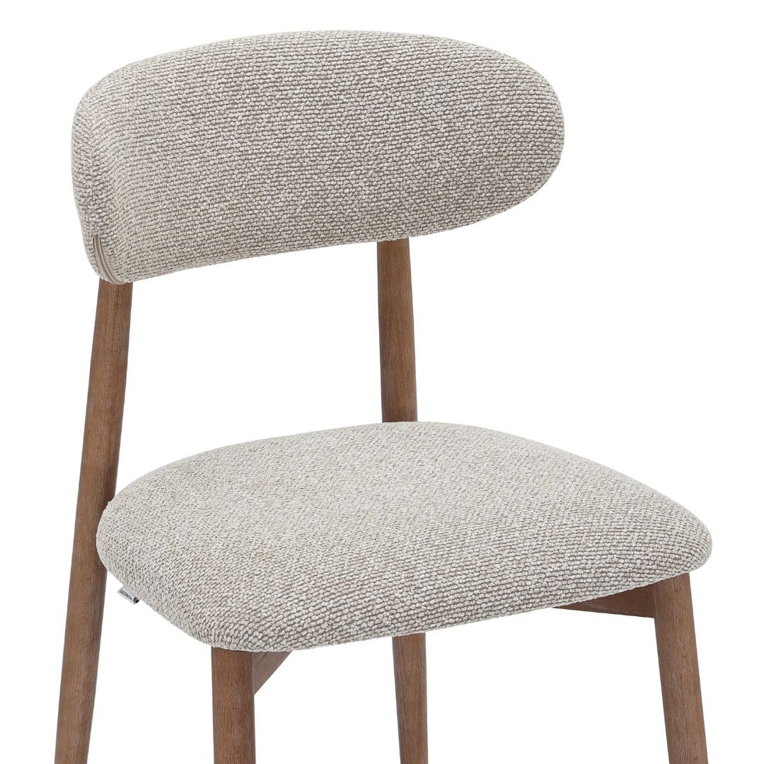 Chaise de salle à manger Caeli à dossier ovale