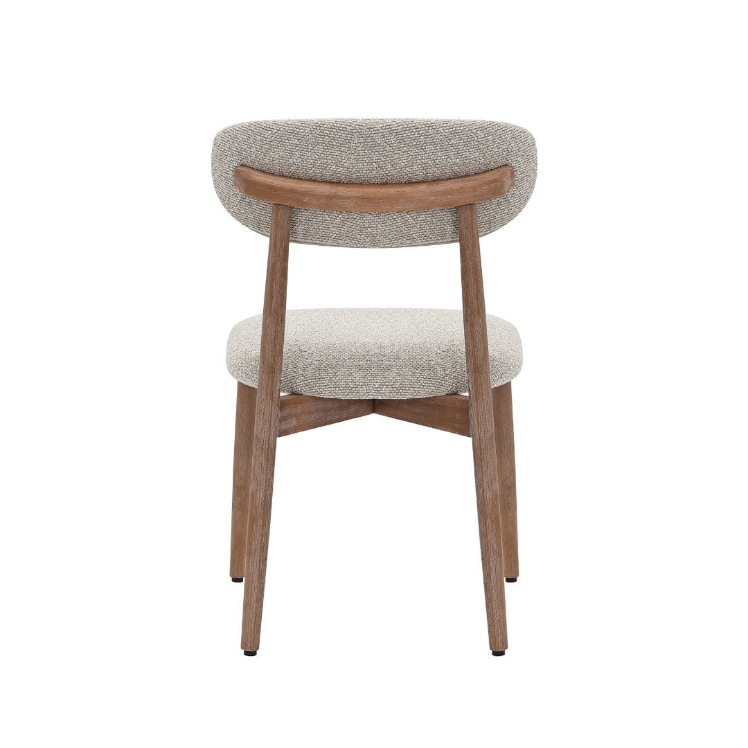 Chaise de salle à manger Caeli à dossier ovale