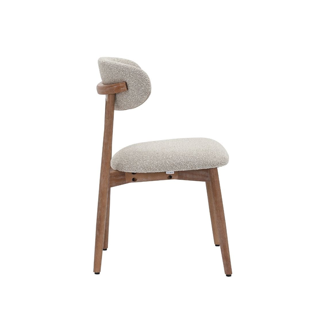 Chaise de salle à manger Caeli à dossier ovale