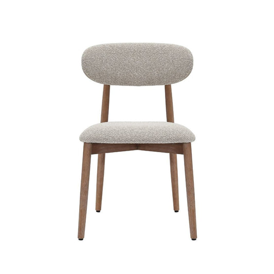 Chaise de salle à manger Caeli à dossier ovale