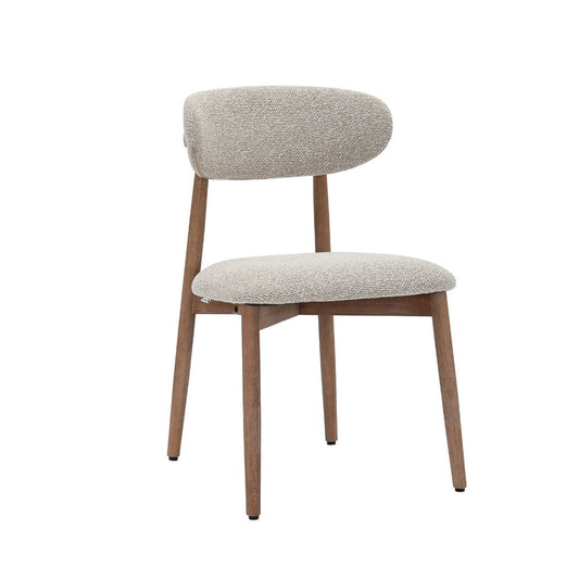 Chaise de salle à manger Caeli à dossier ovale