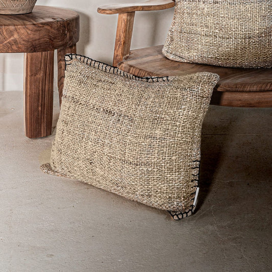 Coussin rectangulaire Etera avec point de parement