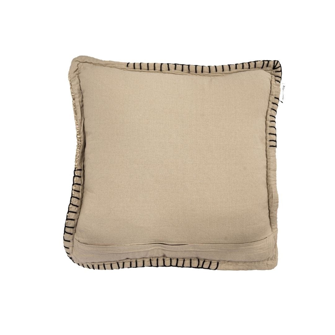 Coussin carré Etera, point de parement