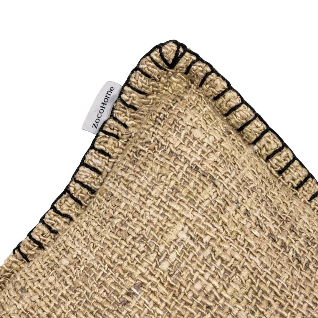 Coussin carré Etera, point de parement