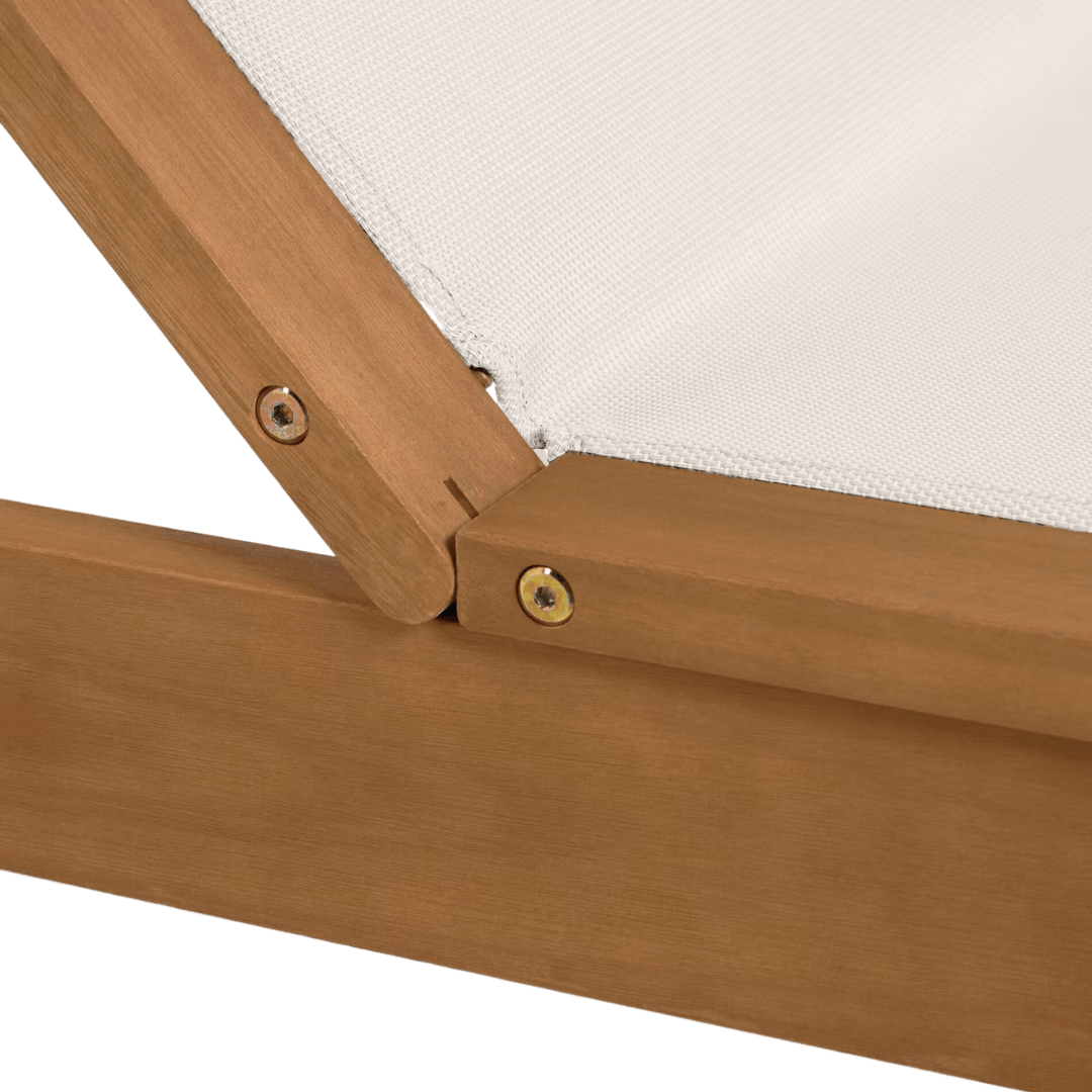 Transat en eucalyptus | 200 x 70 x 37 cm
