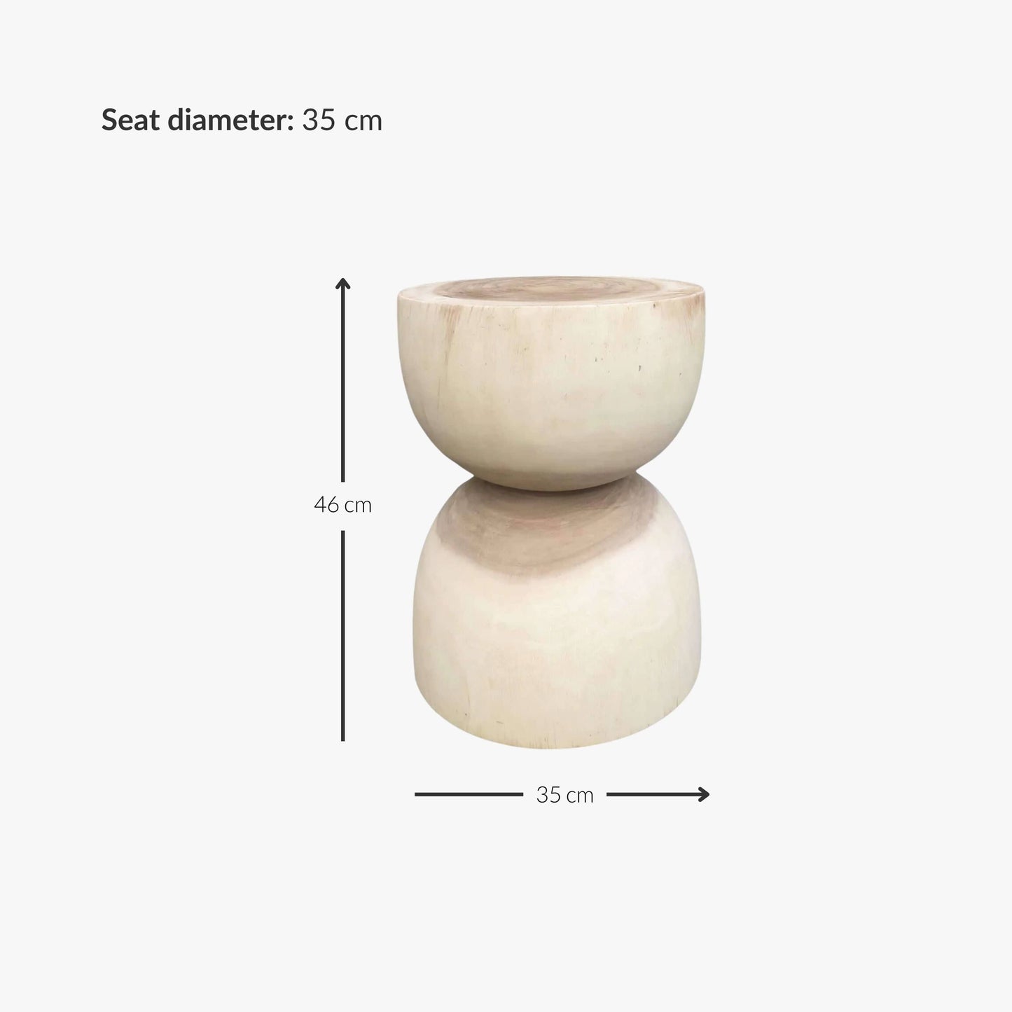 Tabouret sablier