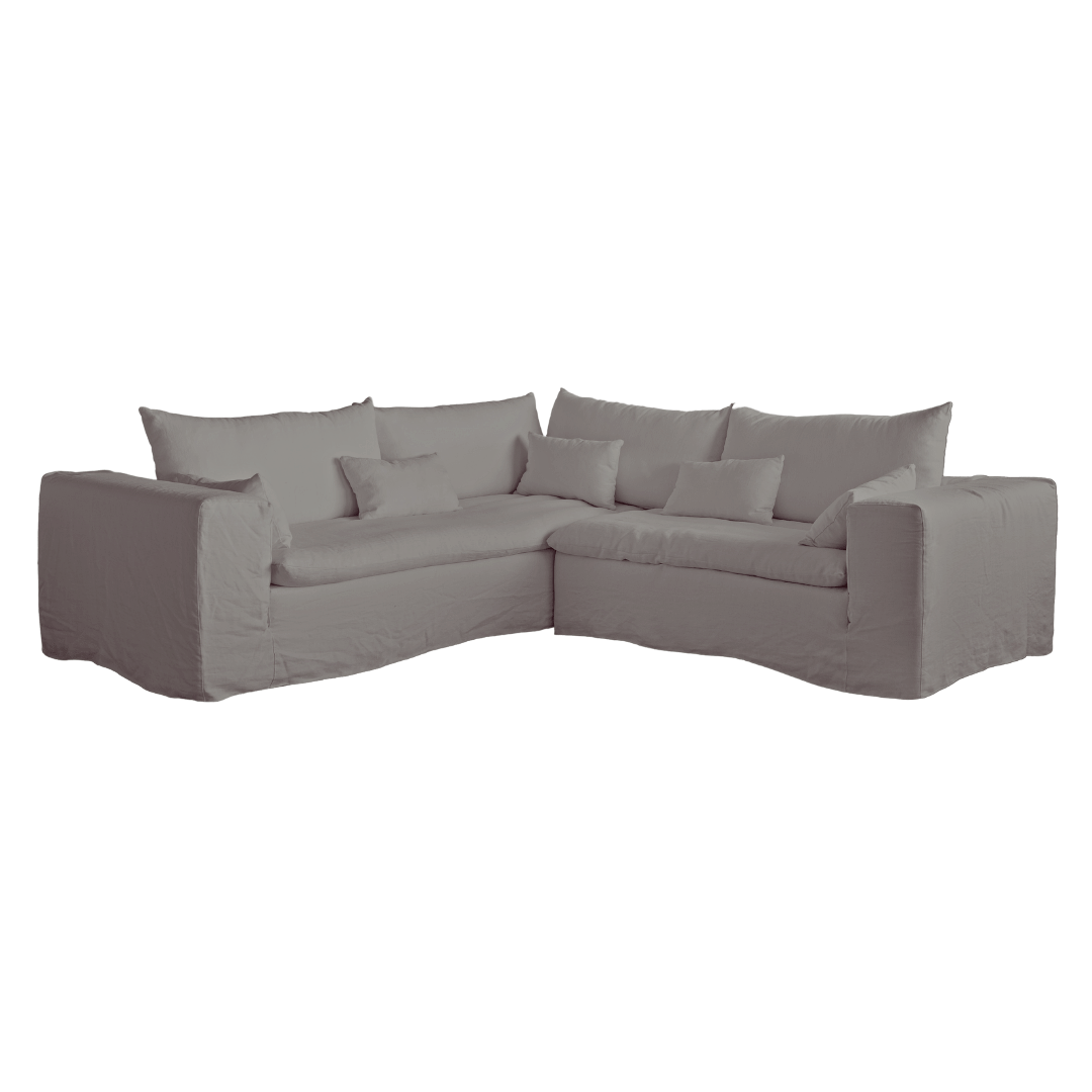 Canapé d'angle Ibiza Haven en lin | 270 x 105 cm/270 x 70 cm