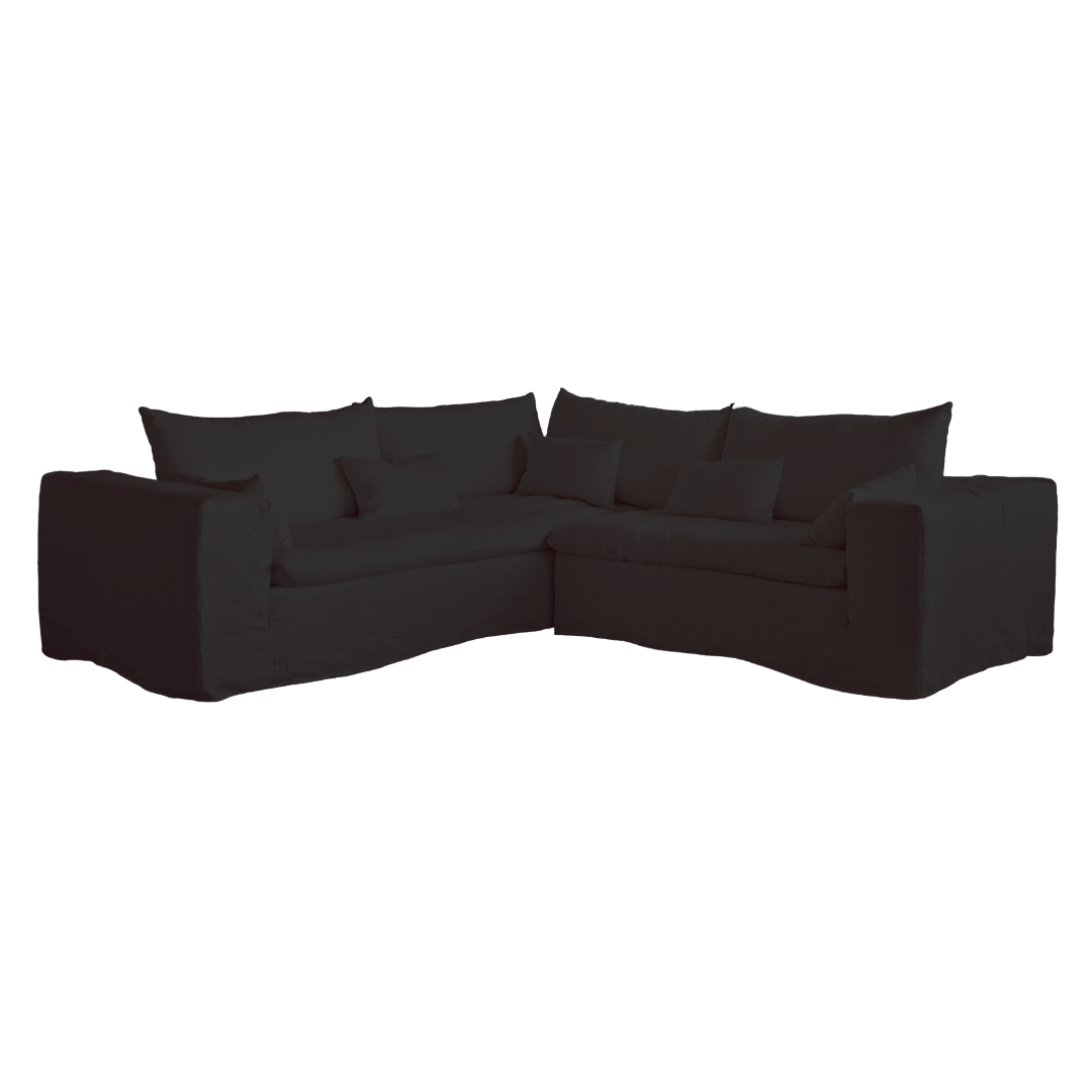 Canapé d'angle Ibiza Haven en lin | 270 x 105 cm/270 x 70 cm