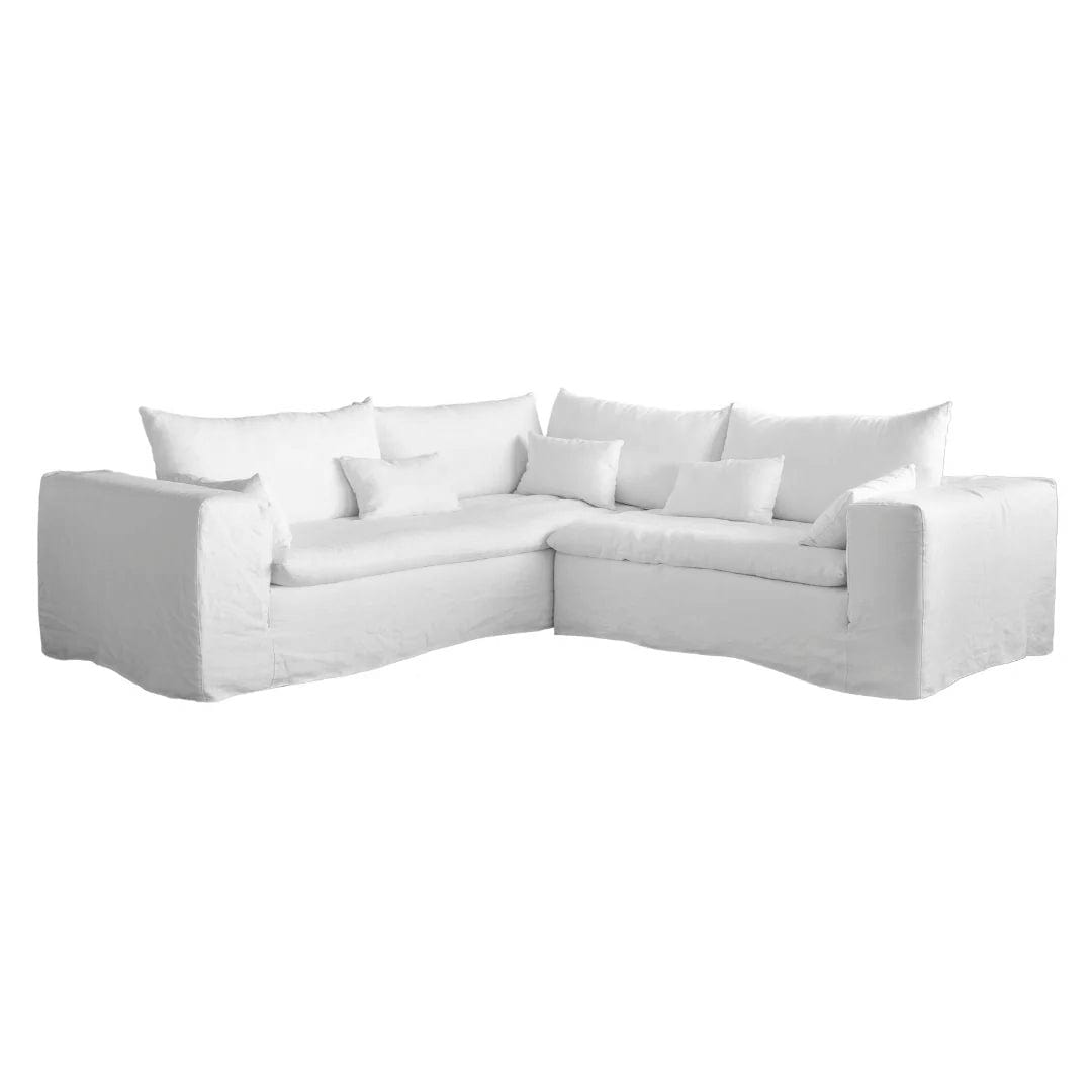 Canapé d'angle Ibiza Haven en lin | 270 x 105 cm/270 x 70 cm