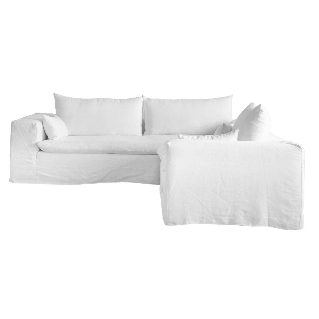 Canapé d'angle Ibiza Haven en lin | 270 x 105 cm/270 x 70 cm
