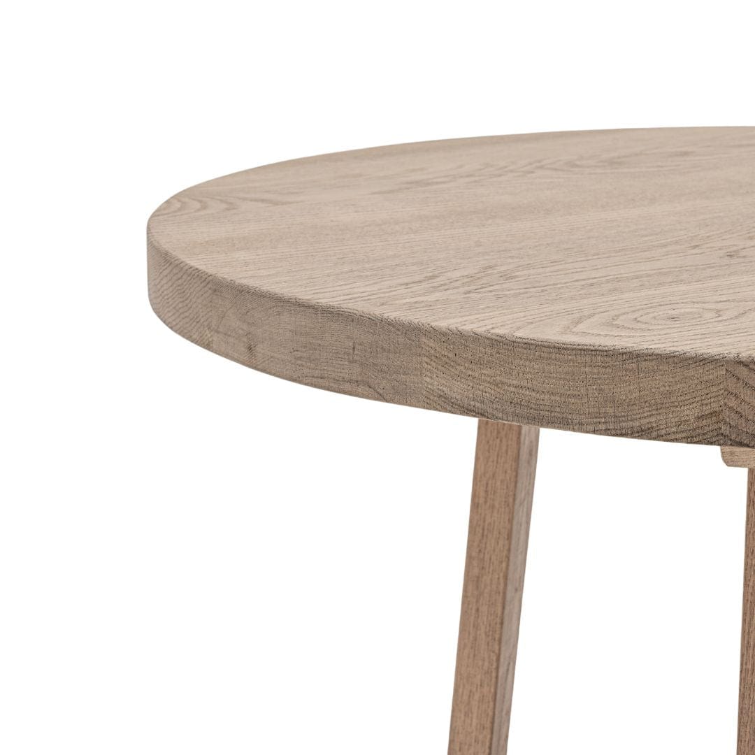 Table à manger ronde en chêne | 120 cm