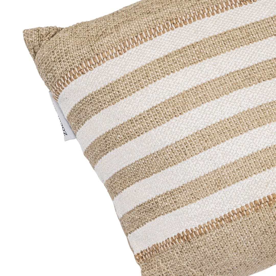Coussin rectangulaire rayé Minoa