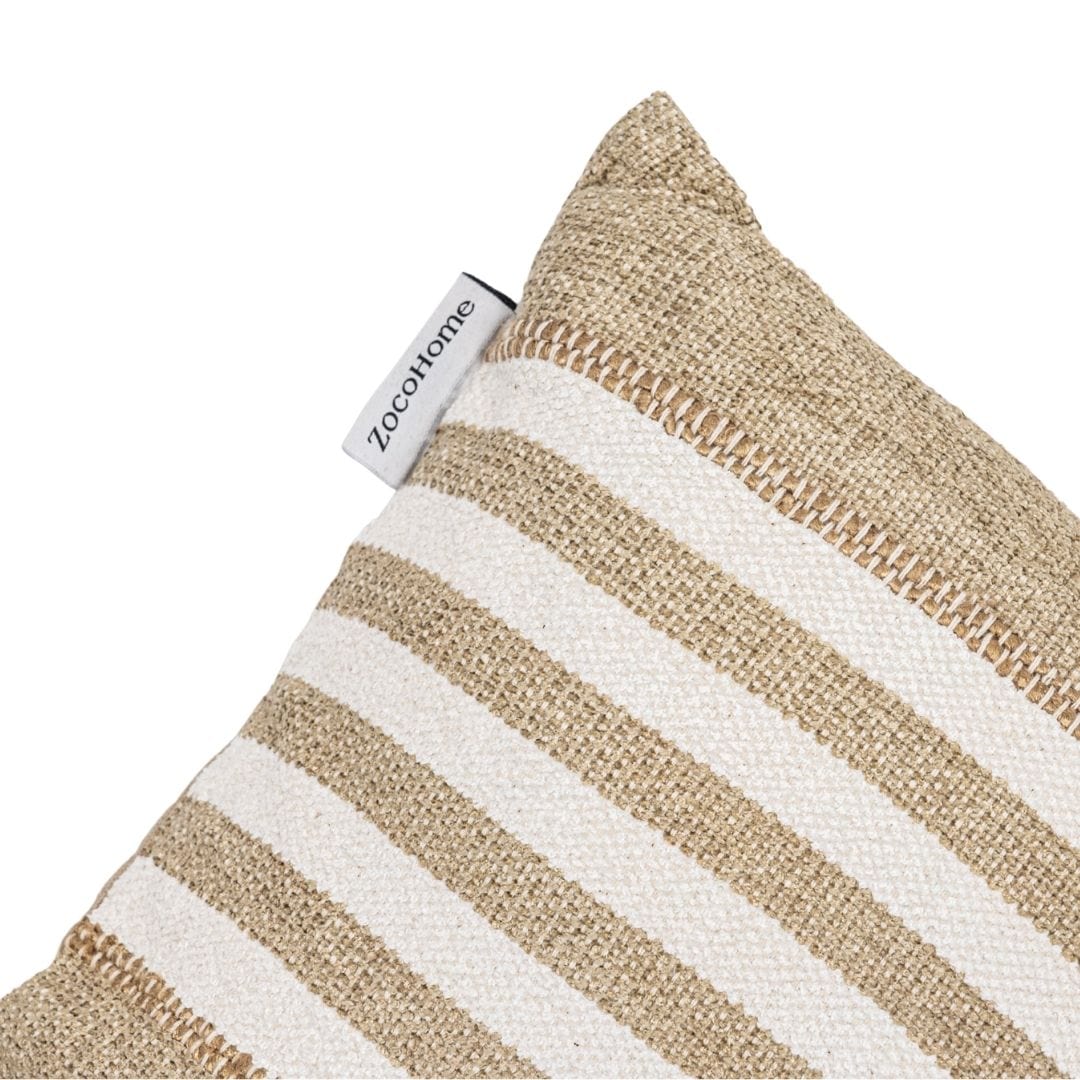 Coussin rectangulaire rayé Minoa