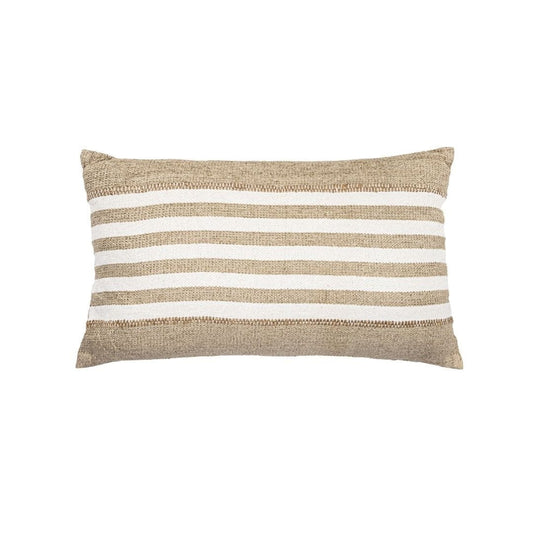 Coussin rectangulaire rayé Minoa