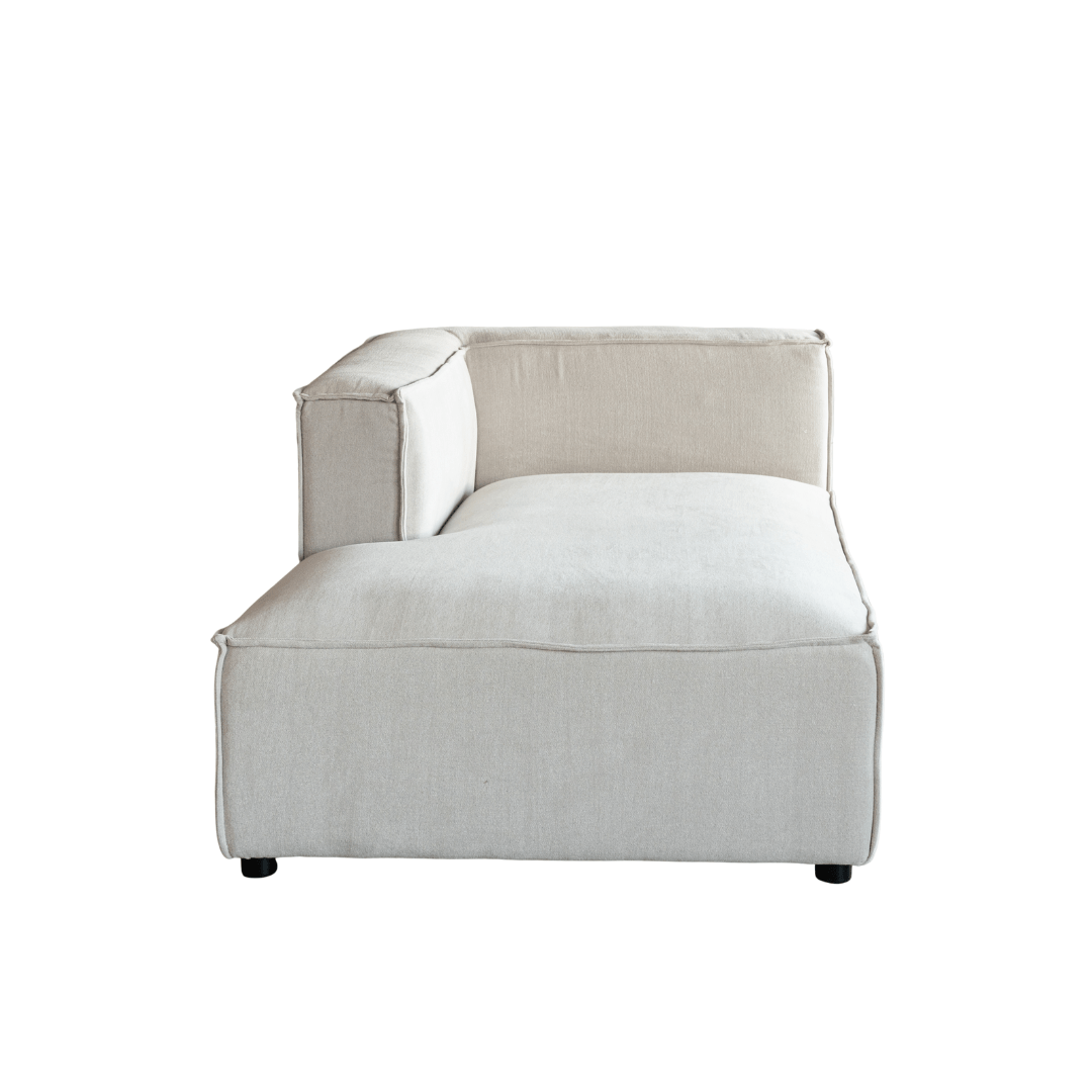Chaise longue Mykonos Sora, unité gauche | 100 x 170 x 70 cm