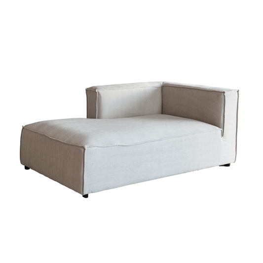 Chaise longue Mykonos Sora, unité gauche | 100 x 170 x 70 cm