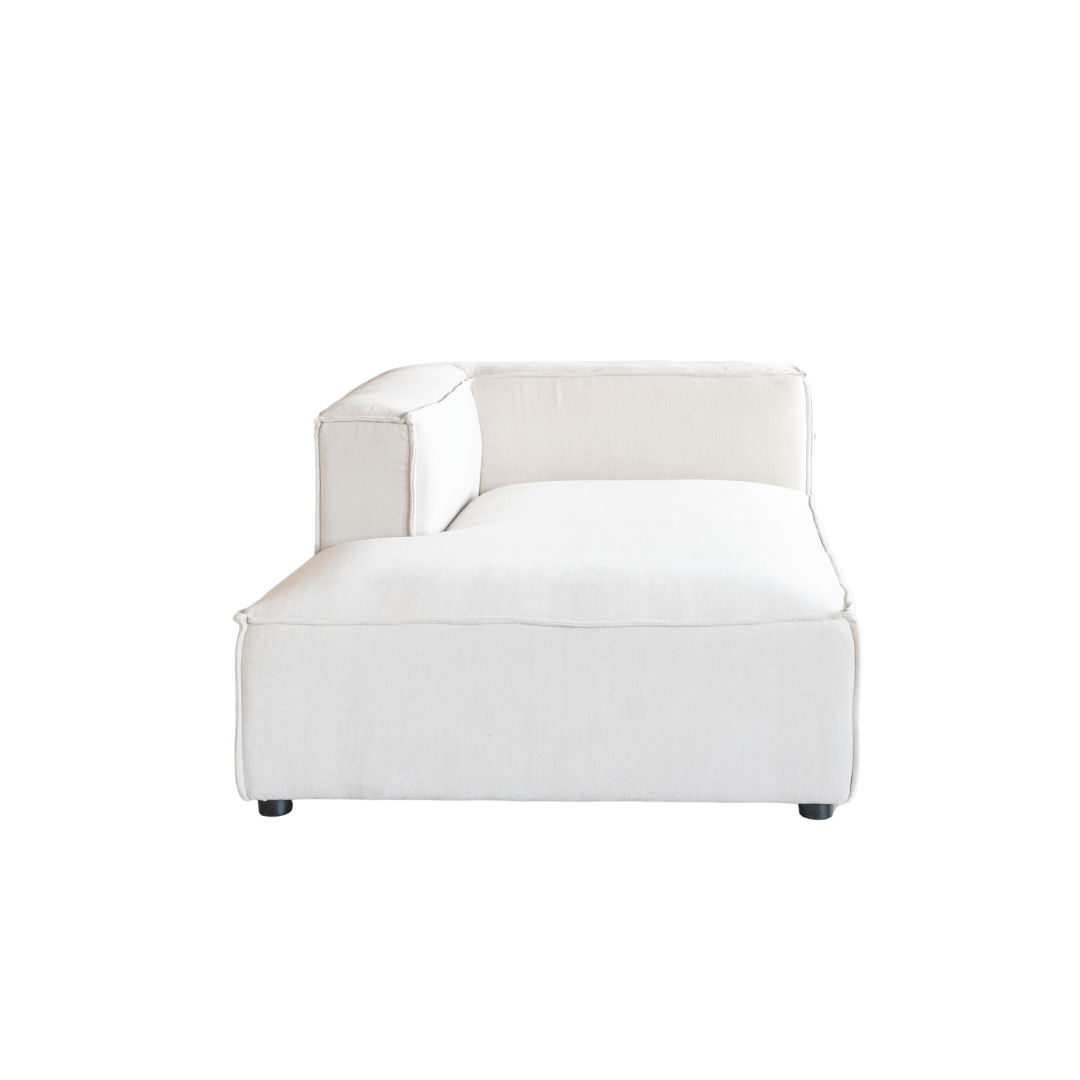 Chaise longue Mykonos Sora, unité gauche | 120 x 170 x 70 cm