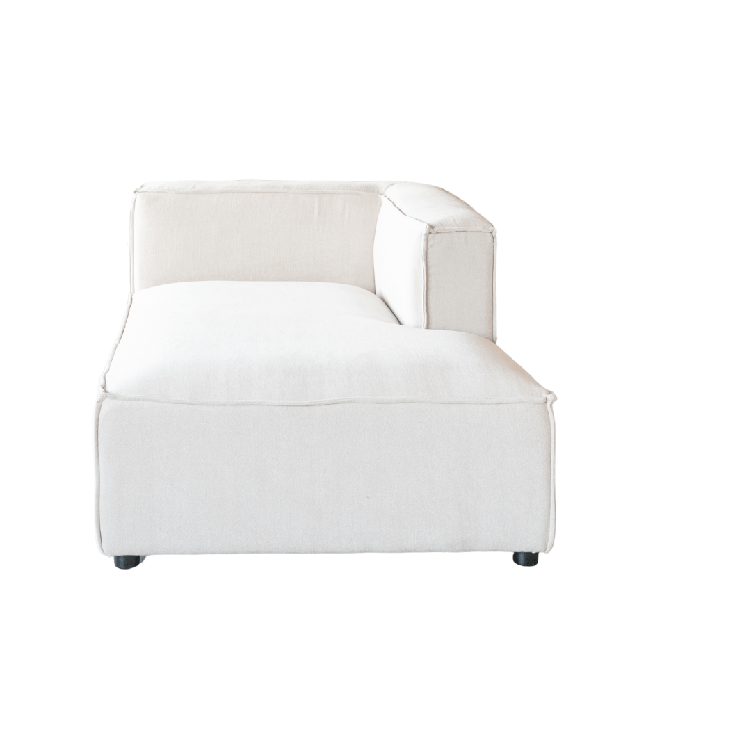 Chaise longue Mykonos Sora, unité droite | 100 x 170 x 70 cm