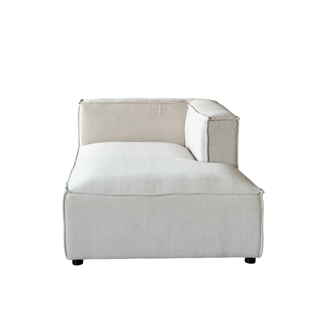 Chaise longue Mykonos Sora, unité droite | 100 x 170 x 70 cm