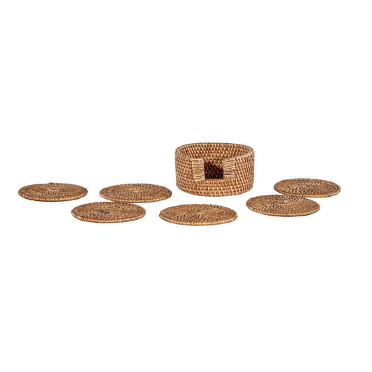Dessous de verre en rotin bio | Lot de 6