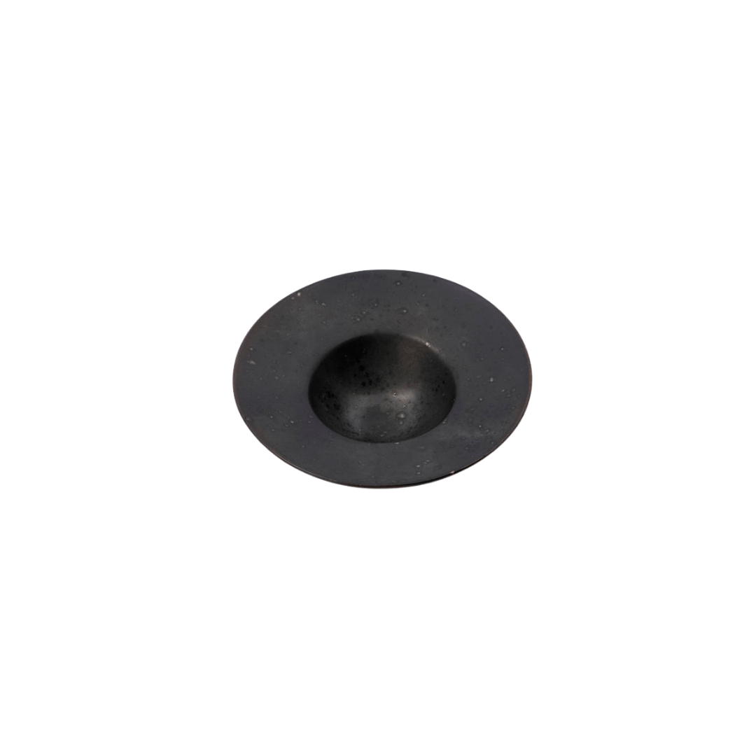Coquetier en grès Pion | Noir 9 x 2,2 cm