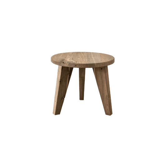 Table basse en teck recyclé | 50 x 41 cm
