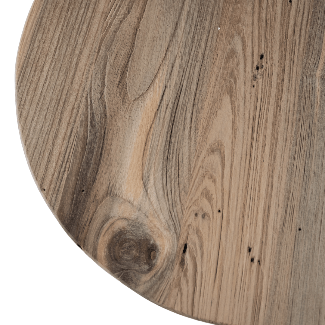Table basse en teck recyclé | 50 x 41 cm