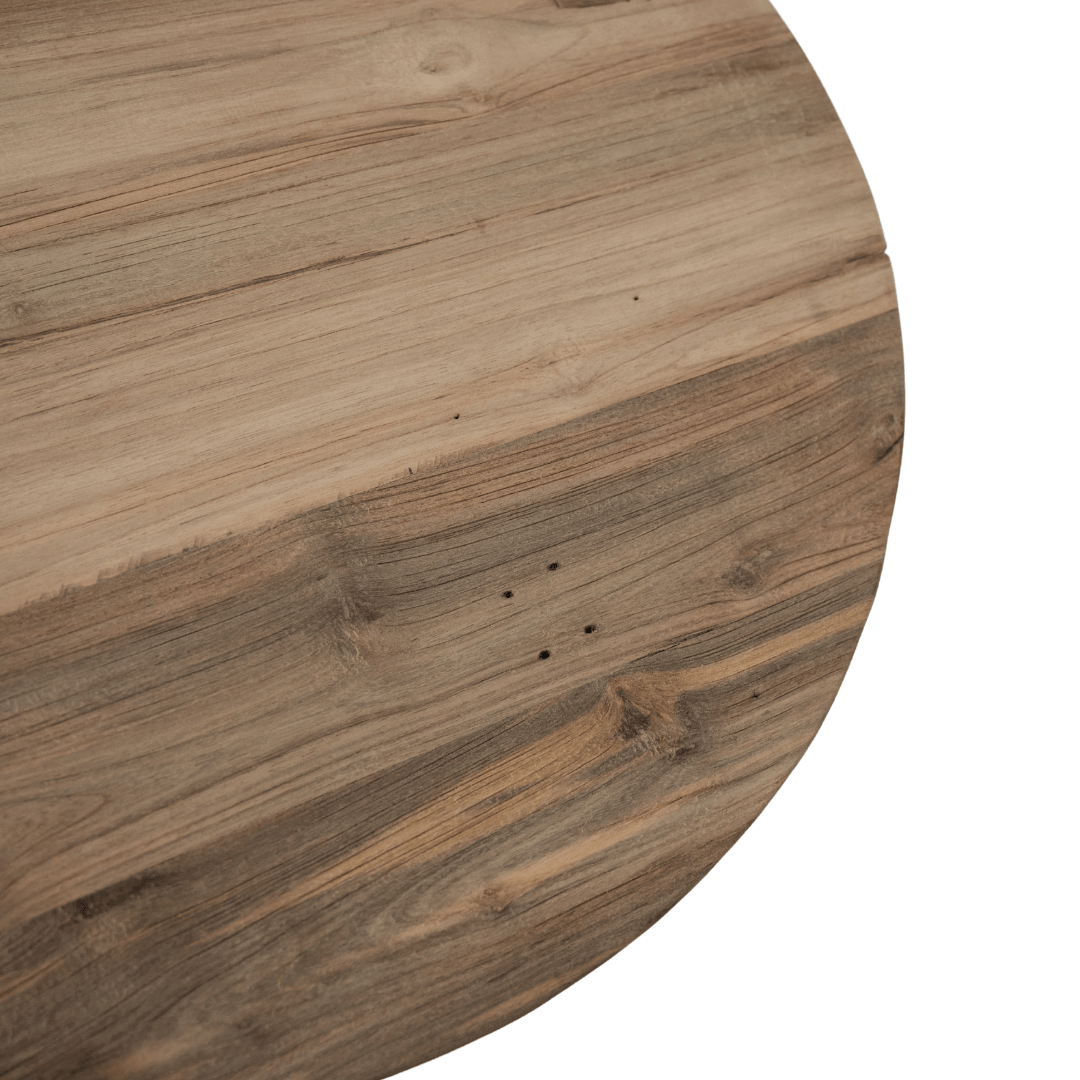 Table basse en teck recyclé | 65 x 38 cm