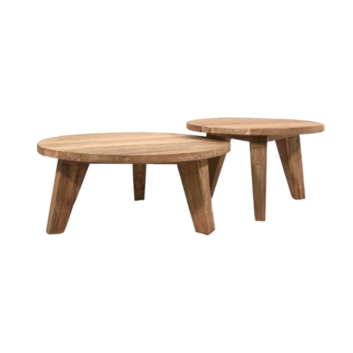 Table basse en teck recyclé | 65 x 38 cm