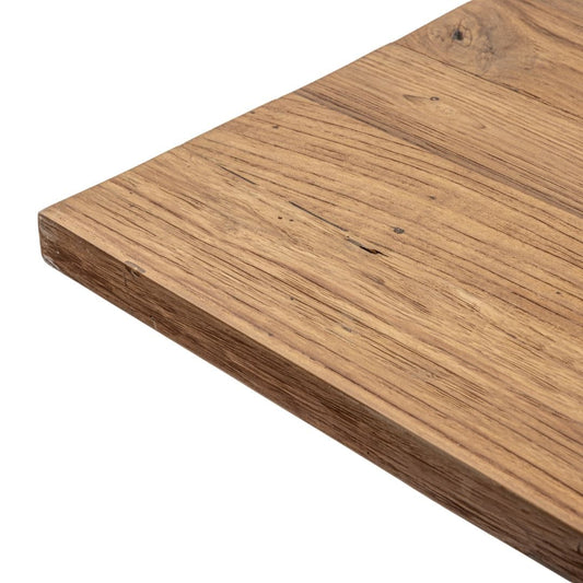 Table à manger en teck recyclé | Pieds en X | 200 x 100 x 75 cm