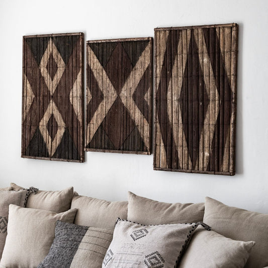 Panneau mural en bambou Salampasu | Z32 | 52 x 73 cm