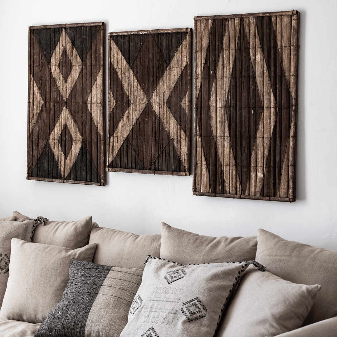 Panneau mural en bambou Salampasu | Z8 | 53 x 72 cm