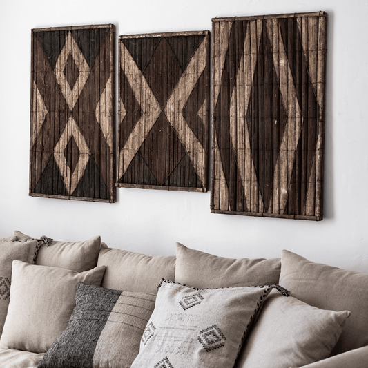 Panneau mural en bambou Salampasu | Z9 | 53 x 72 cm