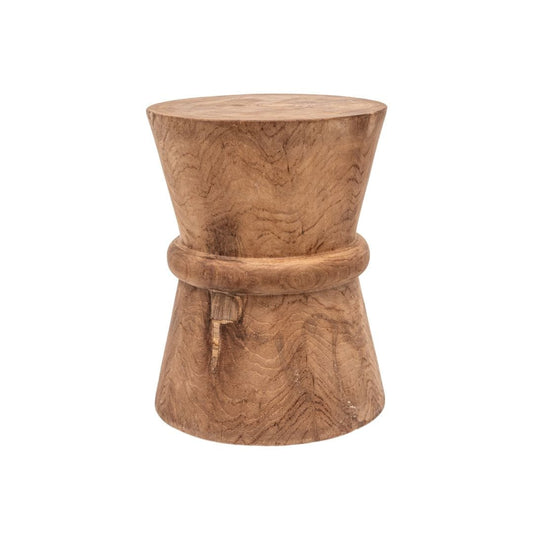 Tabouret en verre de sable | Naturel 35 x 45 cm