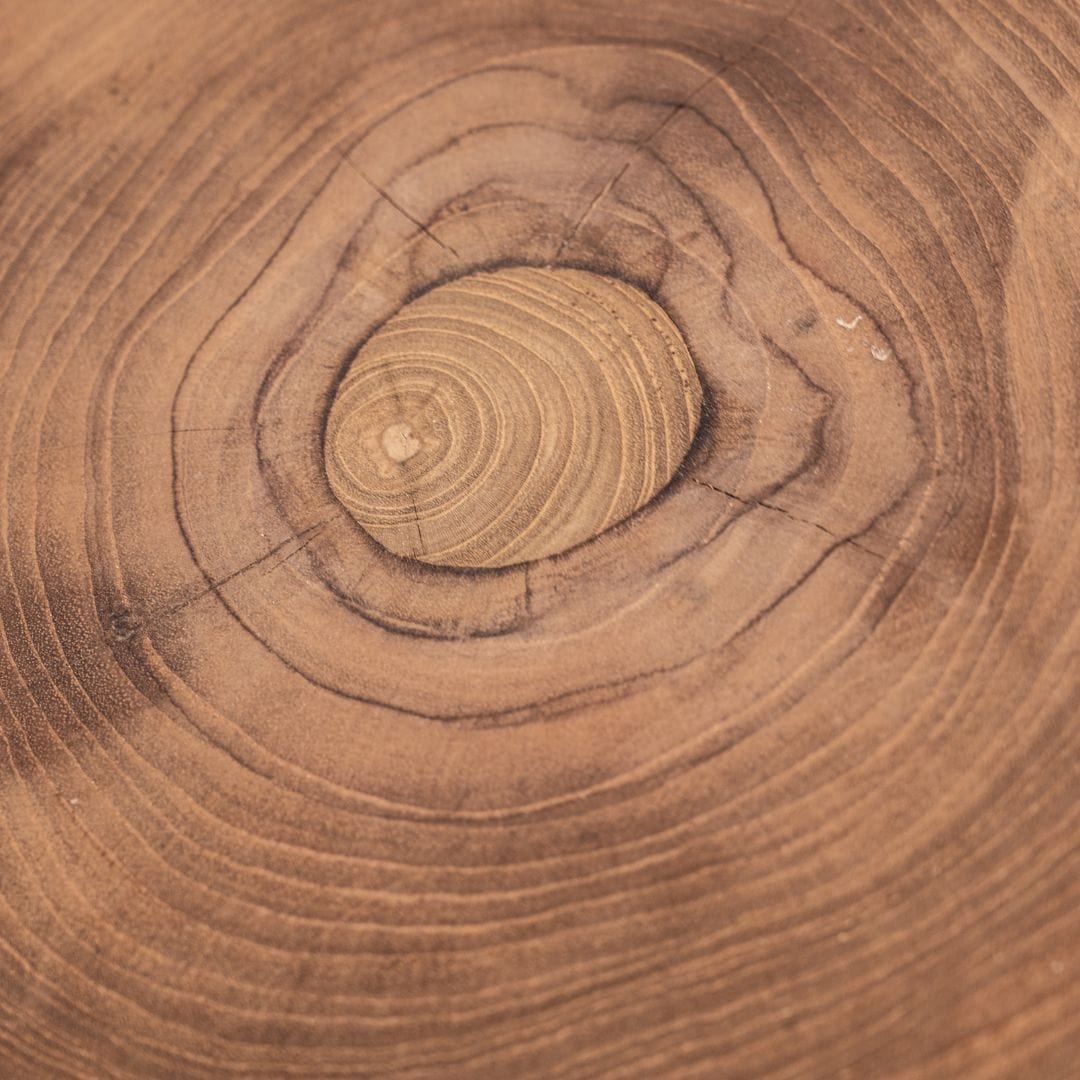 Tabouret en verre de sable | Naturel 35 x 45 cm