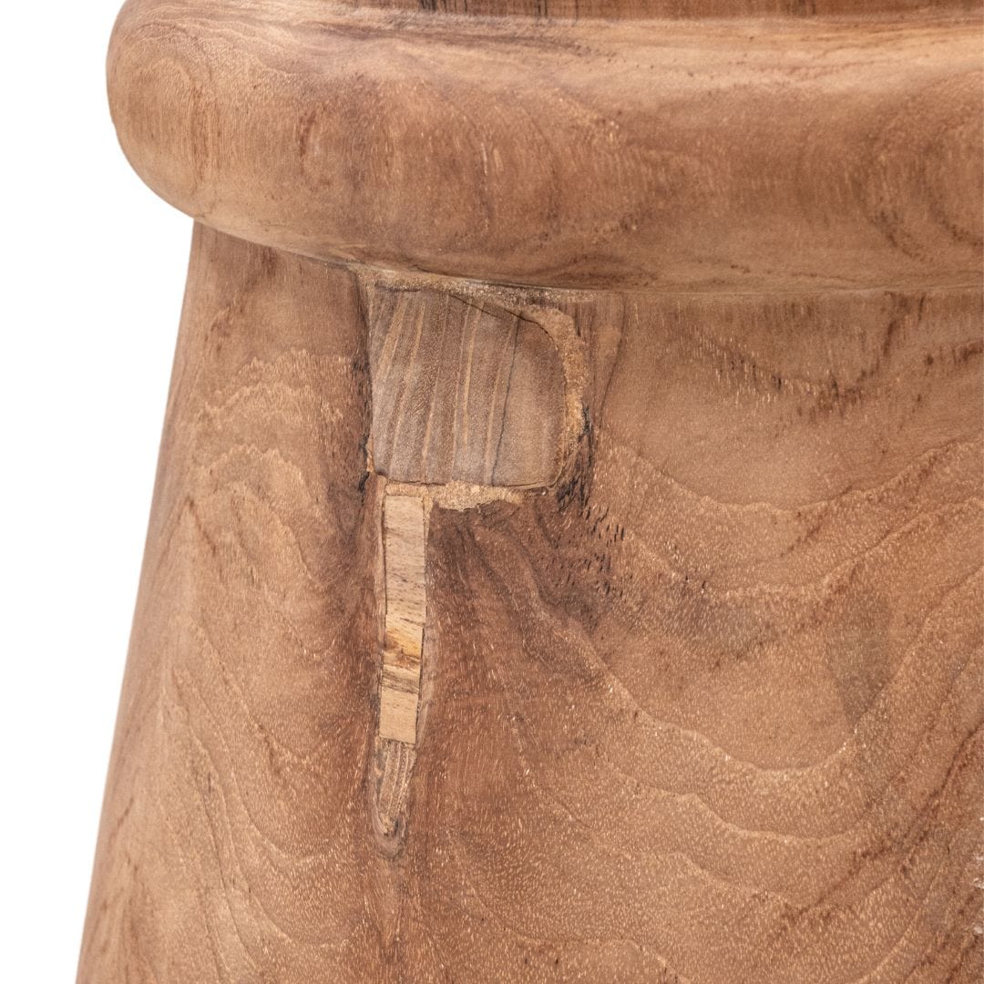 Tabouret en verre de sable | Naturel 35 x 45 cm