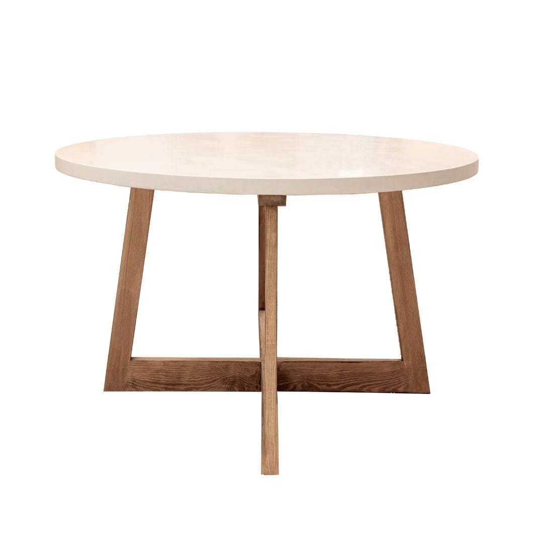 Table à manger Shanti en microciment | 120 cm | Sable