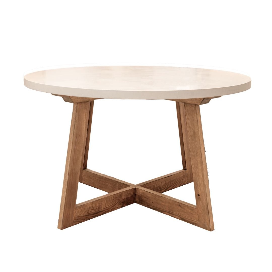 Table à manger Shanti en microciment | 120 cm | Sable