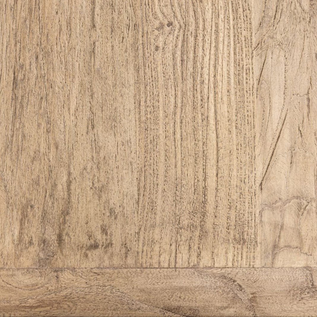 Table console vintage en bois d'orme
