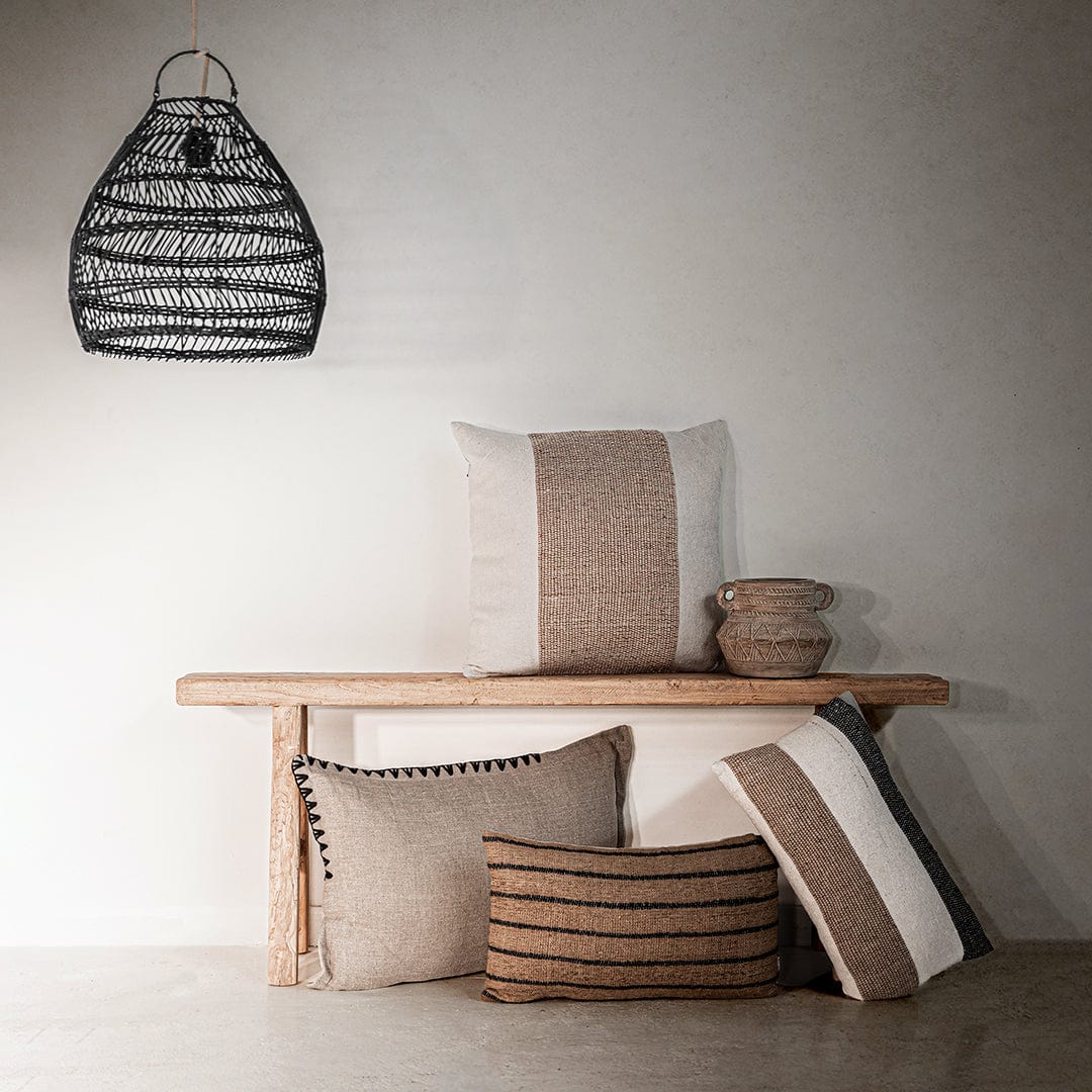 Coussin rectangulaire rayé Xander